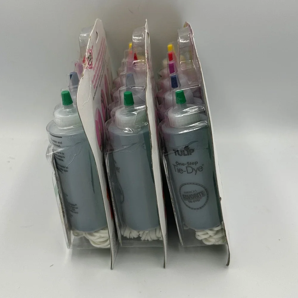 Tulip One-Step Tie-Dye Kit Rainbow Color Fabric Dye 5 Colors DIY - 3 Pack Bundle